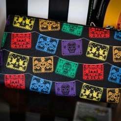 (ONLINE) DRAGON IMPORTS & COLLECTIBLES LLC Accessories Dia De Las Banderas Flap Wallet X LOUNGEFLY