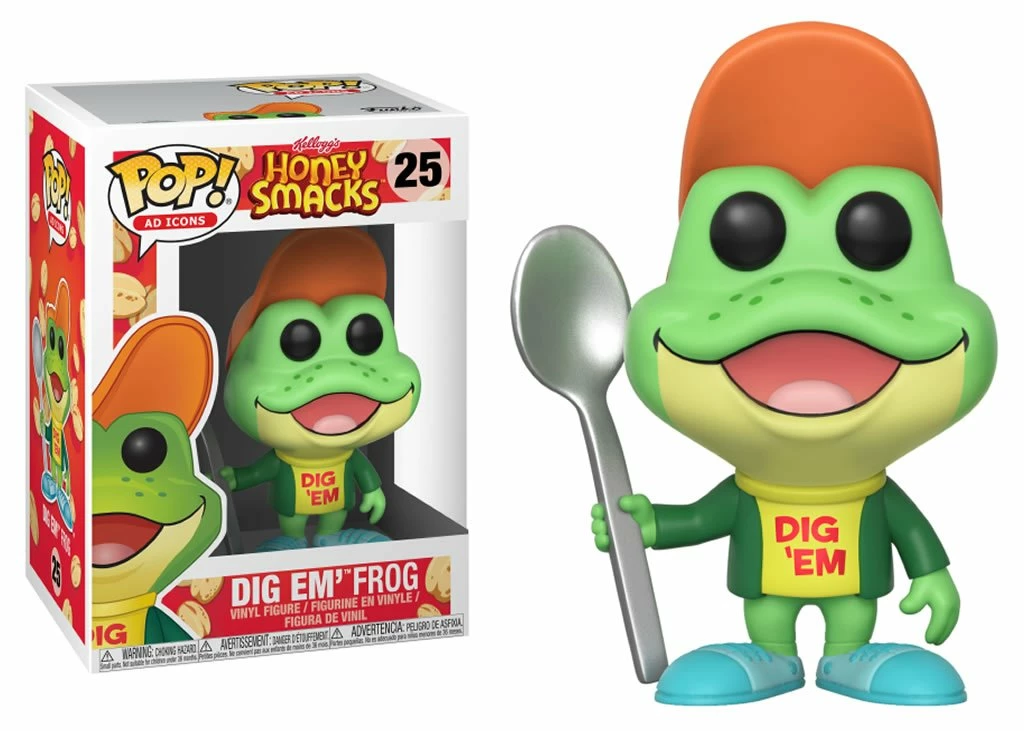 (ONLINE) DRAGON IMPORTS & COLLECTIBLES LLC Dig Em' Frog - Kellogg's Honey Smacks Ad Icons Pop! Vinyl Figure #25 Funko Pops! 3 (ONLINE) DRAGON IMPORTS & COLLECTIBLES LLC Dig Em' Frog - Kellogg's Honey Smacks Ad Icons Pop! Vinyl Figure #25 Funko Pops!
