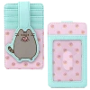 (ONLINE) DRAGON IMPORTS & COLLECTIBLES LLC Accessories PUSHEEN SNACKIES AOP FLAP WALLET X LOUNGEFLY