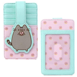 (ONLINE) DRAGON IMPORTS & COLLECTIBLES LLC Accessories PUSHEEN SNACKIES AOP FLAP WALLET X LOUNGEFLY