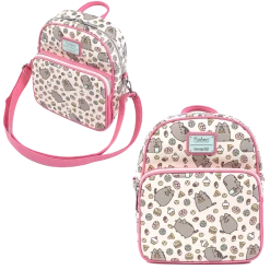 (ONLINE) DRAGON IMPORTS & COLLECTIBLES LLC PUSHEEN SNACKIES AOP CONVERTIBLE MINI BACKPACK X LOUNGEFLY Accessories