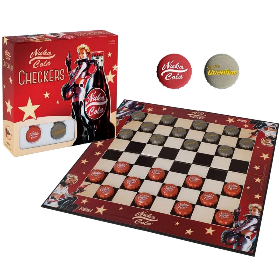 (ONLINE) DRAGON IMPORTS & COLLECTIBLES LLC Nuke Cola Checkers Table Top Games 3 (ONLINE) DRAGON IMPORTS & COLLECTIBLES LLC Nuke Cola Checkers Table Top Games