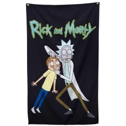 (ONLINE) DRAGON IMPORTS & COLLECTIBLES LLC Eyes Wide Open Rick And Morty Banner Banners