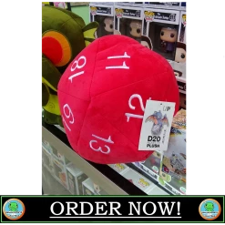 (ONLINE) DRAGON IMPORTS & COLLECTIBLES LLC Plushes D20 Jumbo Plush Die (RED)