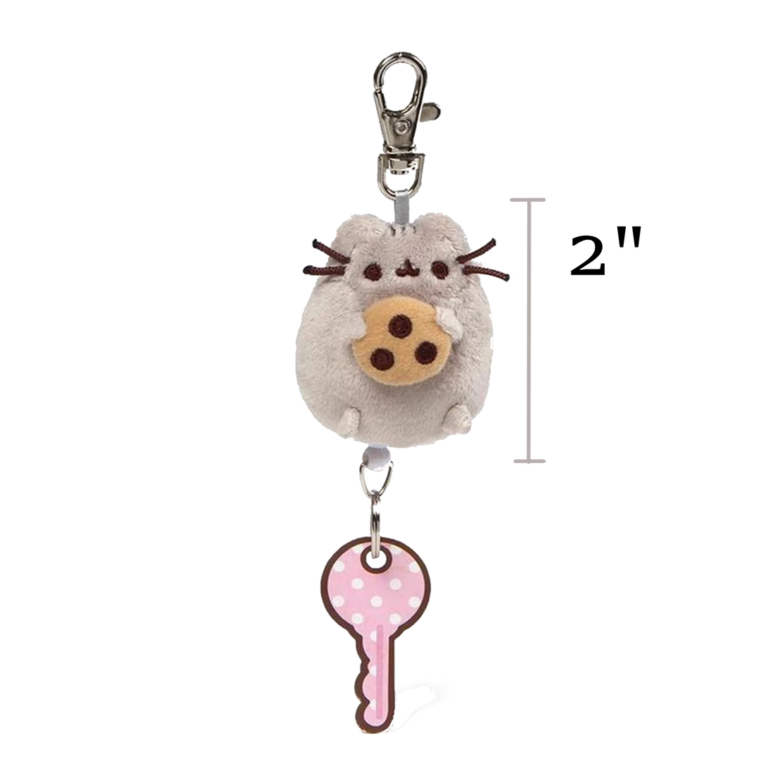 (ONLINE) DRAGON IMPORTS & COLLECTIBLES LLC PUSHEEN WITH COOKIE RETRACTABLE KEYCHAIN, 2.5" - Pusheen Plushes 3 (ONLINE) DRAGON IMPORTS & COLLECTIBLES LLC PUSHEEN WITH COOKIE RETRACTABLE KEYCHAIN, 2.5" - Pusheen Plushes