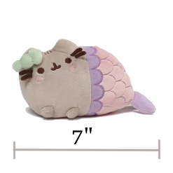 (ONLINE) DRAGON IMPORTS & COLLECTIBLES LLC Plushes MERMAID WITH SHELL, 7" - Pusheen