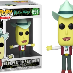 (ONLINE) DRAGON IMPORTS & COLLECTIBLES LLC Funko Pops! Mr. Poopy Butthole Auctioneer - Rick And Morty Vinyl Figure Funko Pop!