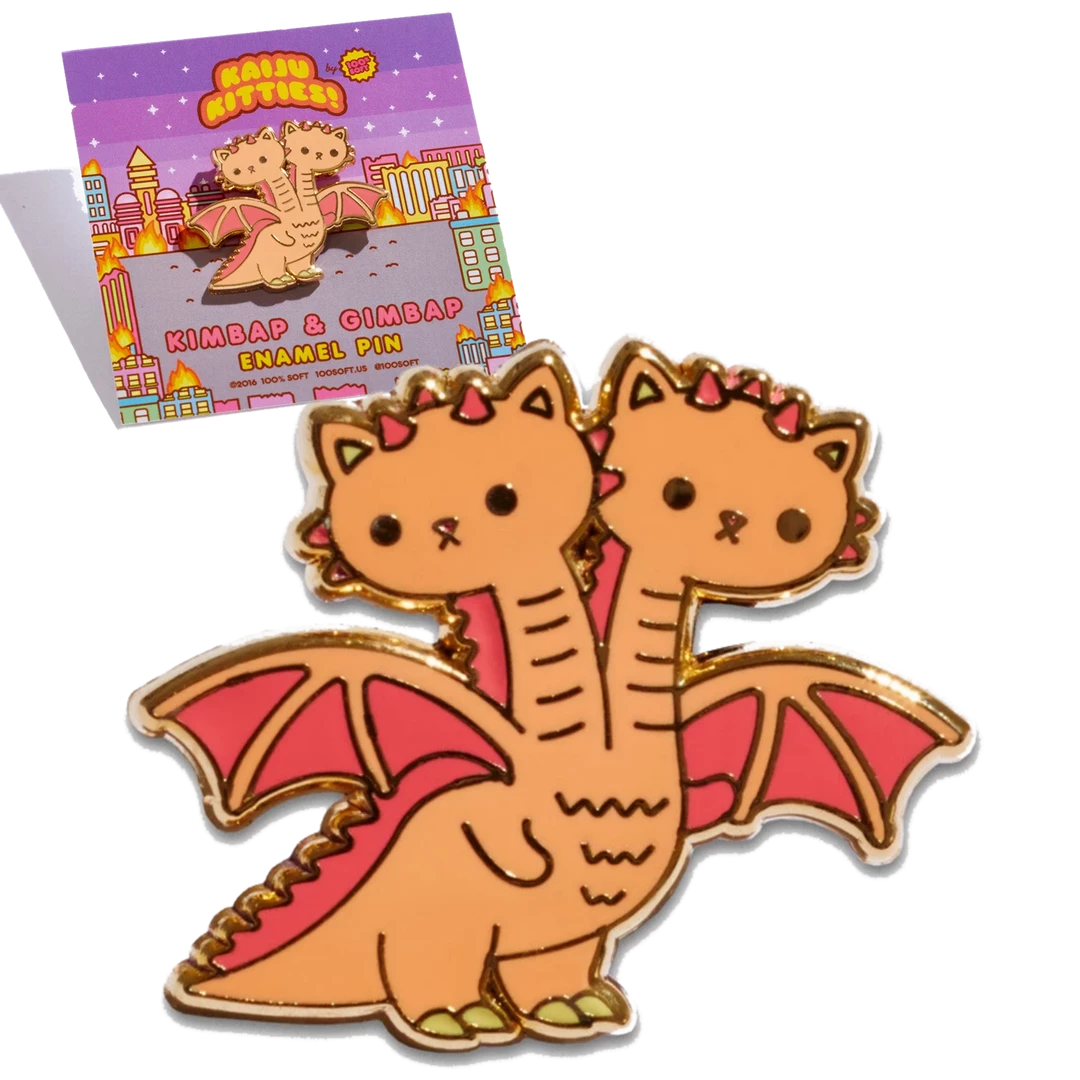 (ONLINE) DRAGON IMPORTS & COLLECTIBLES LLC Enamel Pins KIMBAP & GIMBAP - KAIJU KITTIES ENAMEL PIN 3 (ONLINE) DRAGON IMPORTS & COLLECTIBLES LLC Enamel Pins KIMBAP & GIMBAP - KAIJU KITTIES ENAMEL PIN