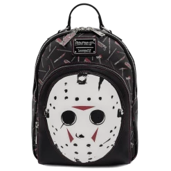 (ONLINE) DRAGON IMPORTS & COLLECTIBLES LLC Accessories FRIDAY THE 13TH JASON MASK MINI BACKPACK X LOUNGEFLY