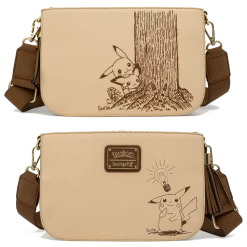 (ONLINE) DRAGON IMPORTS & COLLECTIBLES LLC Pokemon Sepia Pikachu Crossbody Bag - LOUNGEFLY X Accessories