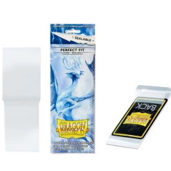 (ONLINE) DRAGON IMPORTS & COLLECTIBLES LLC Dragon Shields Perfect Fit Sealable: (100) Clear Games/TCG
