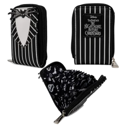 (ONLINE) DRAGON IMPORTS & COLLECTIBLES LLC THE NIGHTMARE BEFORE NBC JACK SKELLINGTON SUIT ACCORDIAN WALLET - LOUNGEFLY X Accessories