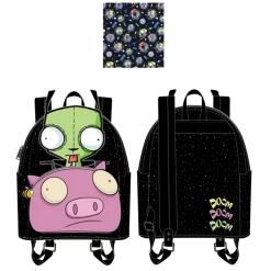 (ONLINE) DRAGON IMPORTS & COLLECTIBLES LLC Accessories Invader Zim Gir Pig Doom Mini Backpack By Loungefly