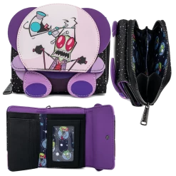 (ONLINE) DRAGON IMPORTS & COLLECTIBLES LLC Accessories Invader Zim Tri-fold Wallet- Loungefly