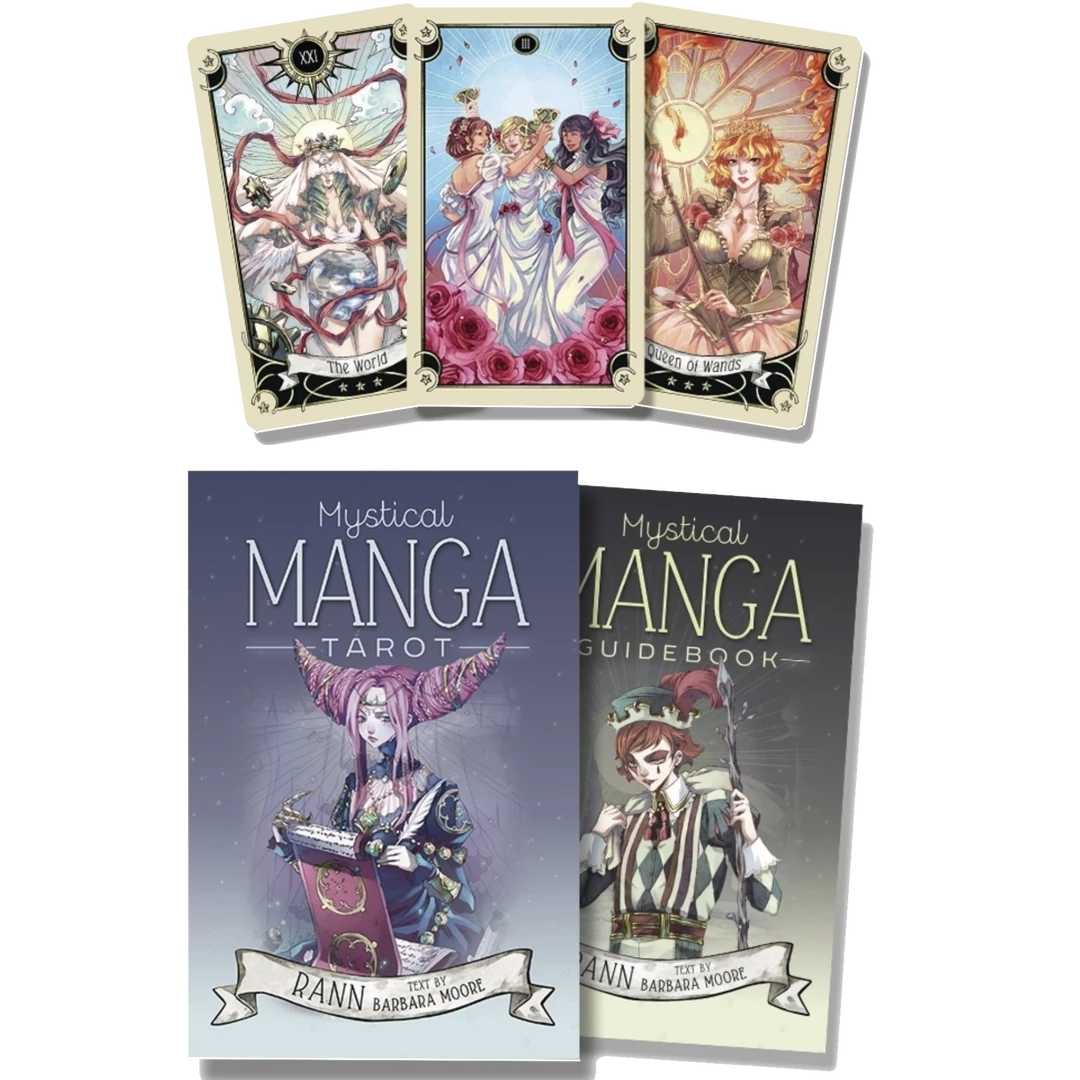 (ONLINE) DRAGON IMPORTS & COLLECTIBLES LLC Divination / ALT Culture Mystical Manga Tarot - BY BARBARA MOORE, RANN 3 (ONLINE) DRAGON IMPORTS & COLLECTIBLES LLC Divination / ALT Culture Mystical Manga Tarot - BY BARBARA MOORE, RANN