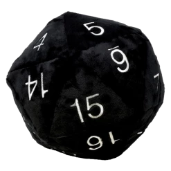 (ONLINE) DRAGON IMPORTS & COLLECTIBLES LLC Plushes D20 Jumbo Plush Die (black)