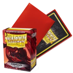 (ONLINE) DRAGON IMPORTS & COLLECTIBLES LLC Games/TCG (Crimson *Classic* )Dragon Shield Card Protectors Sleeves