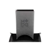 (ONLINE) DRAGON IMPORTS & COLLECTIBLES LLC Fold Up Leather Dice Tower: Black