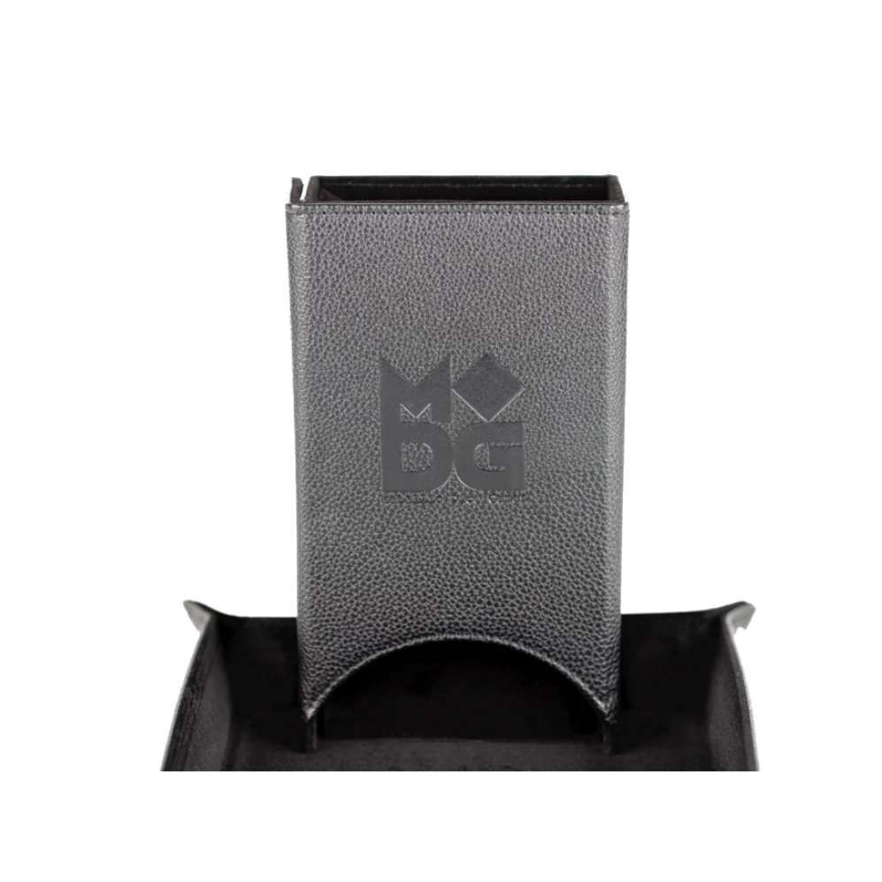 (ONLINE) DRAGON IMPORTS & COLLECTIBLES LLC Fold Up Leather Dice Tower: Black 3 (ONLINE) DRAGON IMPORTS & COLLECTIBLES LLC Fold Up Leather Dice Tower: Black