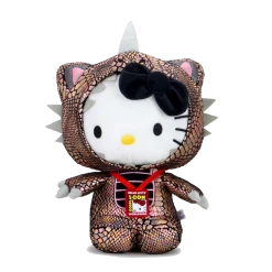 (ONLINE) DRAGON IMPORTS & COLLECTIBLES LLC HELLO KITTY 16" COSPLAY KAIJU PLUSH- BLACK HOLE CHROM BY KIDROBOT X SANRIO Plushes