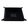 (ONLINE) DRAGON IMPORTS & COLLECTIBLES LLC TCG Accessories Velvet Folding Dice Tray With Leather Backing: 10in X 10in Black