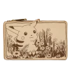 (ONLINE) DRAGON IMPORTS & COLLECTIBLES LLC Accessories Pokemon Pikachu Sepia Flap Wallet - LOUNGEFLY X