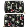(ONLINE) DRAGON IMPORTS & COLLECTIBLES LLC BEETLEJUICE AOP ZIP AROUND WALLET - LOUNGEFLY X Accessories