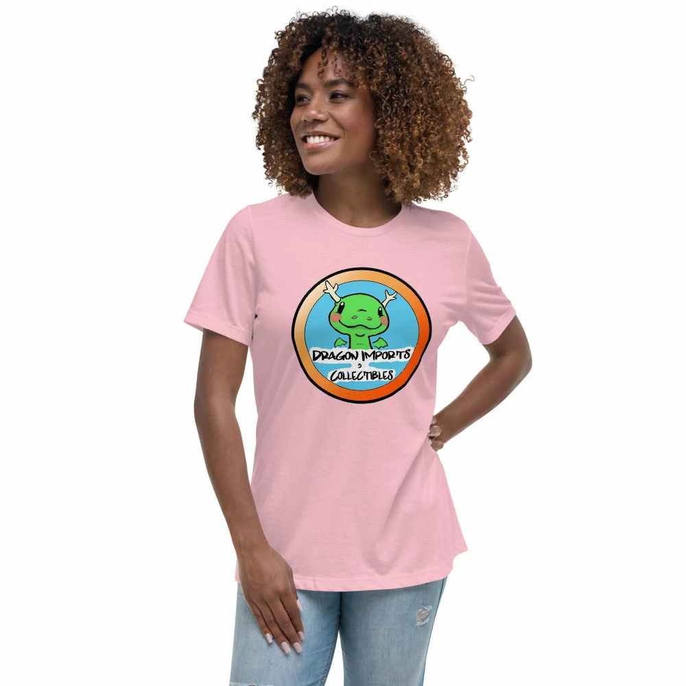 Dragon Imports And Collectibles - Funko, Pokemon, Board Games And More! Store Swag Dragon Imports Logo - Women's Relaxed T-Shirt 8 Dragon Imports And Collectibles - Funko, Pokemon, Board Games And More! Store Swag Dragon Imports Logo - Women's Relaxed T-Shirt