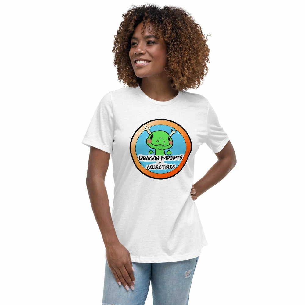 Dragon Imports And Collectibles - Funko, Pokemon, Board Games And More! Store Swag Dragon Imports Logo - Women's Relaxed T-Shirt 10 Dragon Imports And Collectibles - Funko, Pokemon, Board Games And More! Store Swag Dragon Imports Logo - Women's Relaxed T-Shirt